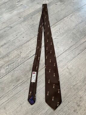 Churchill’s Vintage Men’s Golfer Novelty Silk Tie